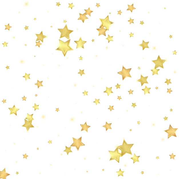 Estrellas mágicas superpuestas por vectores Estrellas doradas dispersas
