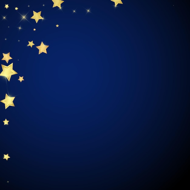 Estrellas mágicas superpuestas por vectores Estrellas doradas dispersas