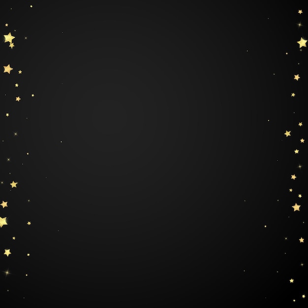 Estrellas mágicas superpuestas por vectores Estrellas doradas dispersas
