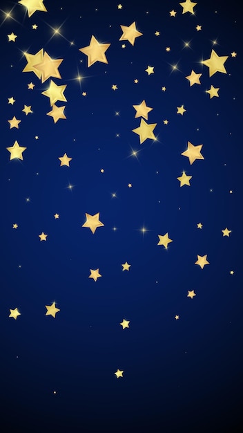 Estrellas mágicas superpuestas por vectores estrellas doradas esparcidas al azar cayendo flotando caótico soñador