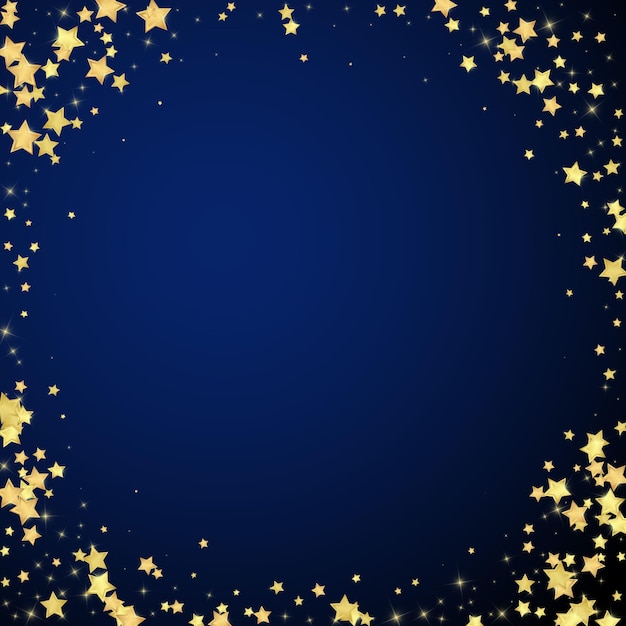 Estrellas mágicas superpuestas por vectores Estrellas doradas esparcidas