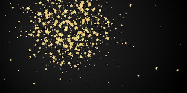 Estrellas mágicas superpuestas por vectores Estrellas doradas esparcidas