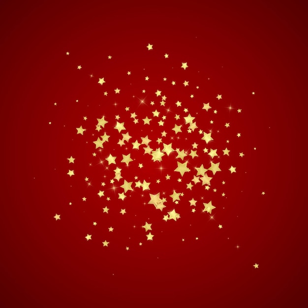 Estrellas mágicas superpuestas por vectores Estrellas doradas esparcidas