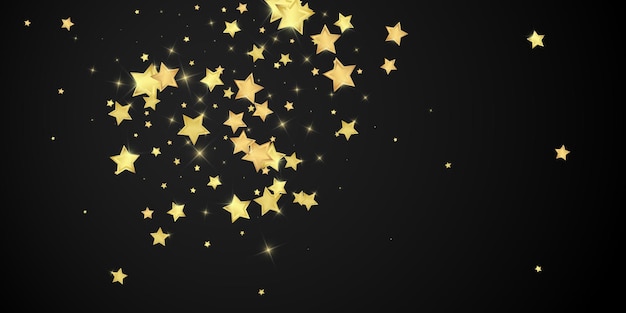 Estrellas mágicas superpuestas por vectores Estrellas doradas esparcidas