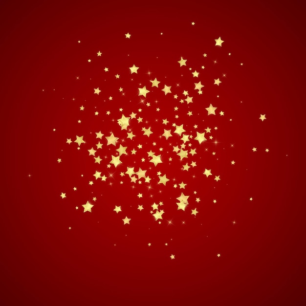Estrellas mágicas superpuestas por vectores estrellas doradas esparcidas