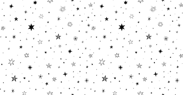 estrellas negras sobre un fondo blanco