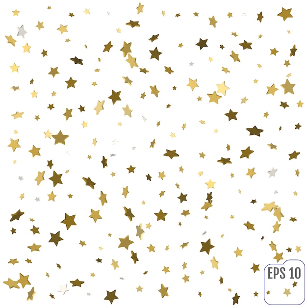 Estrellas de oro 3d