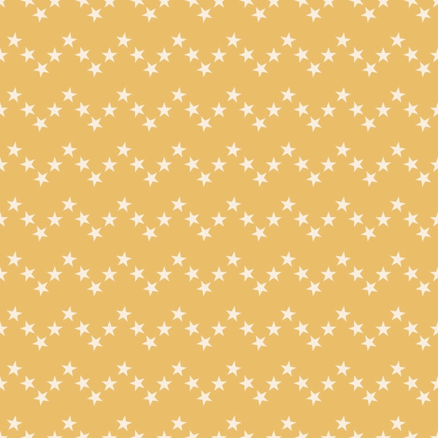 Estrellas en oro, rayas en zigzag. Fondo abstracto sin fisuras. patrón geométrico infinito