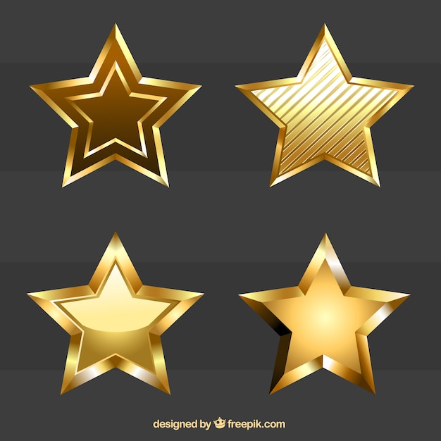 Vector estrellas de oro