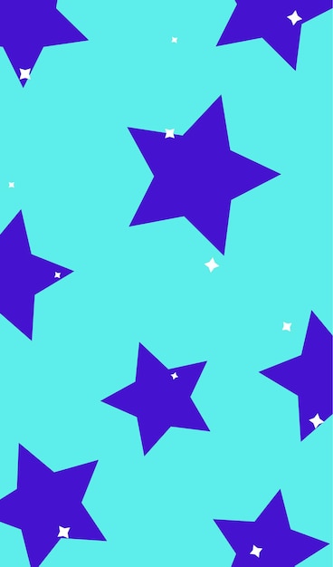 estrellas púrpuras sobre un fondo azul