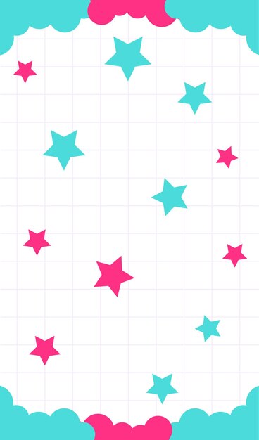 estrellas rosadas sobre un fondo blanco