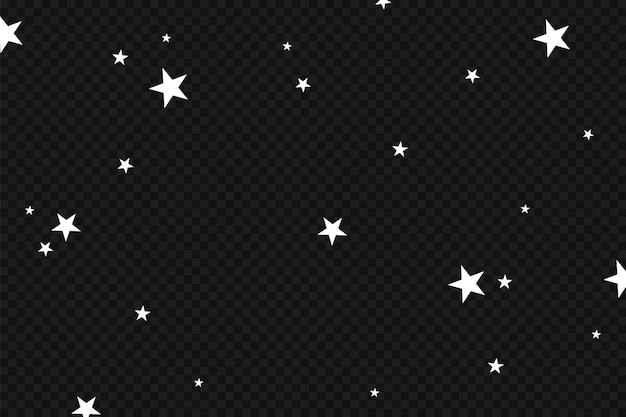 Estrellas sobre un fondo blanco Estrella negra disparando con un elegante asteroide cometa starMeteoroid