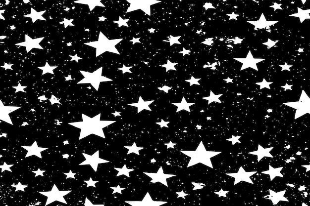 estrellas texturas negras gruñidas ilustración vectorial textura negra sobre fondo blanco