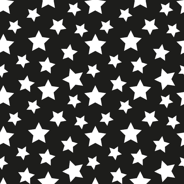Vector estrellas vector fondo transparente textura blanco y negro telón de fondo papel pintado patrón decorativo cielo