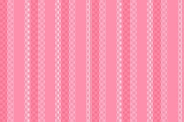 Estripes de tela Nrand sin costuras fondo textil de dormitorio vertical 2 patrones vectoriales líneas textura en colores rojo y rosa claro