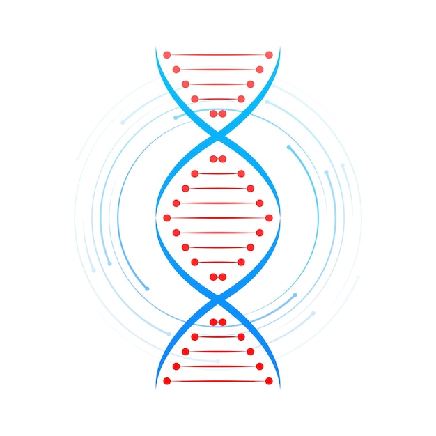 Estructura del ADN Conjunto de iconos Molécula de estructura y cromosoma celular Ingeniería genética