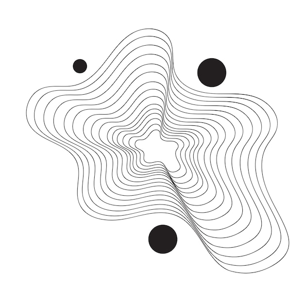 Estructura alámbrica abstracta
