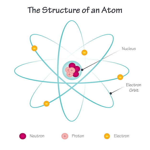 Vector la estructura de un átomo