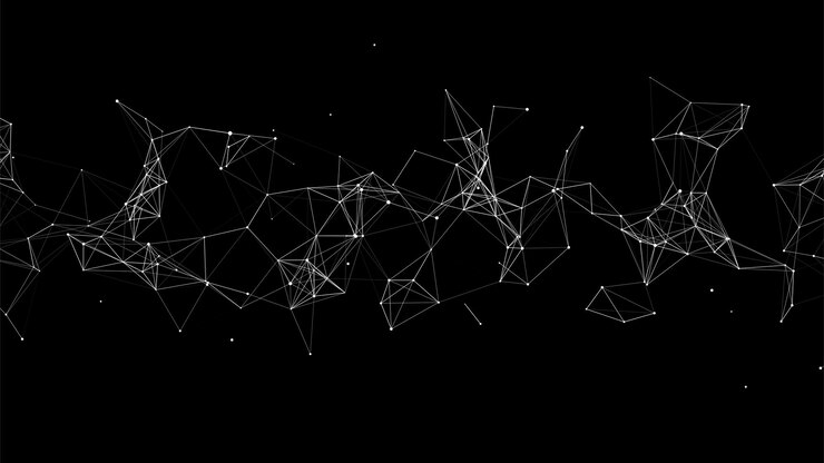 Vector estructura de conexión de red cibernética tecnología conectar big data fondo de ciencia vectorial fondo futurista de negocios