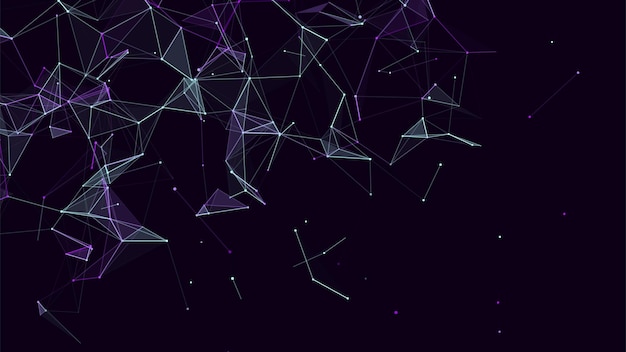Estructura de conexión de red Tecnología conectar grandes datos Fondo de ciencia Telón de fondo futurista de negocios