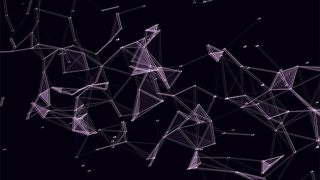 Estructura de conexión de red Tecnología conectar grandes datos Fondo de ciencia Telón de fondo futurista de negocios