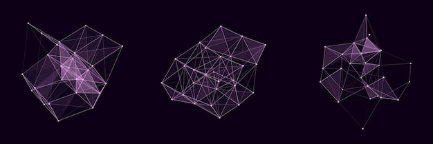 Estructura de conexión de red Tecnología conectar grandes datos Fondo de ciencia Telón de fondo futurista de negocios