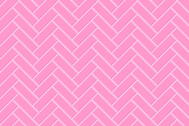 Estructura sin costuras de azulejos rosados de hueso de pescado o de pescado Fondo de pared de cerámica o ladrillo