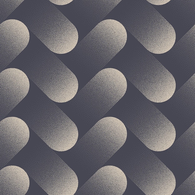 Estructura Espiga Dinámica Punteado Patrones Sin Fisuras Fondo Abstracto Vector