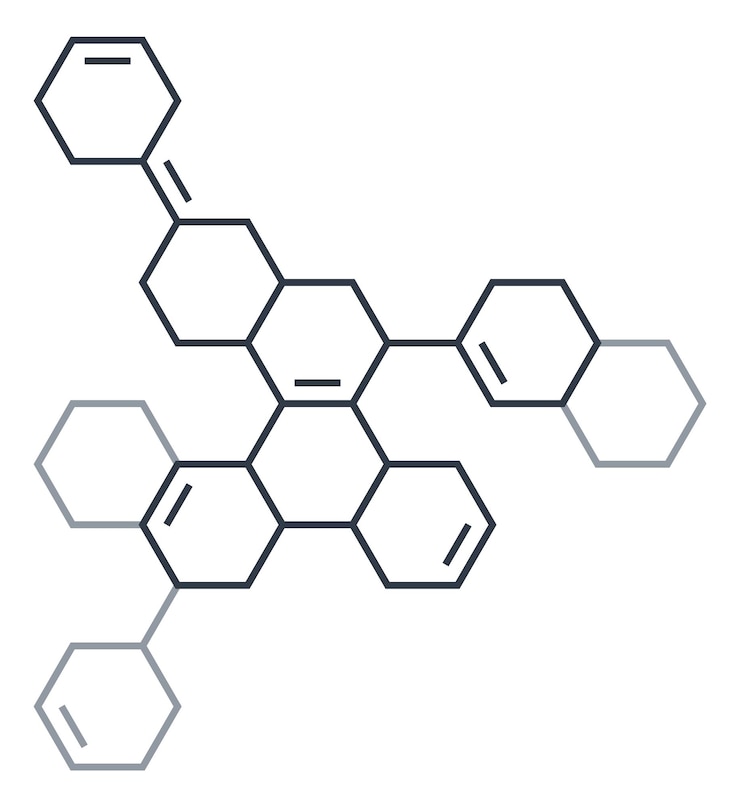 Vector estructura de forma hexagonal abstracta diagrama científico vacío