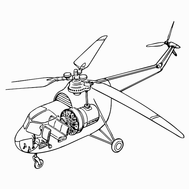 Estructura de helicóptero