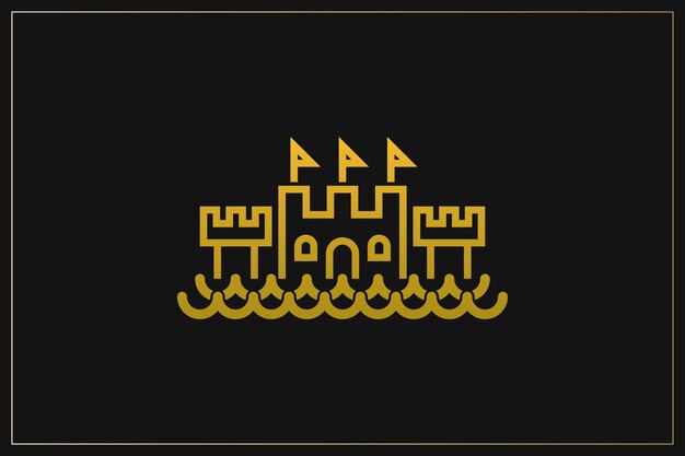 Estructura moderna del logotipo del edificio