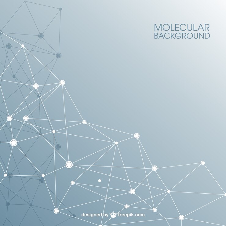 Vector estructura molecular de fondo abstracto