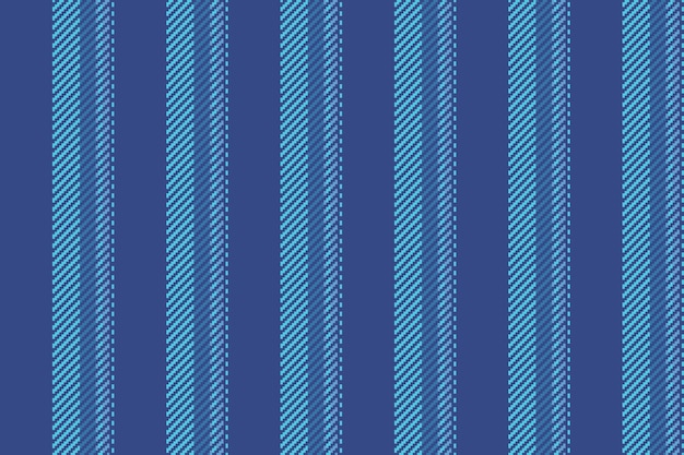 Estructura textil de rayas de patrón de comedor textura vertical sin costuras líneas de colchón vector de fondo de tela en colores cian y azul