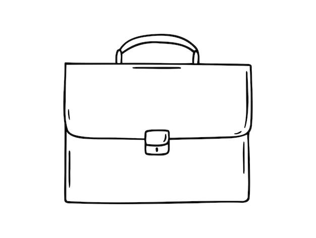 estuche dibujado a mano icono dibujado contorno estuche línea clipart símbolo