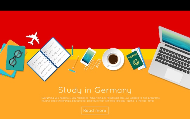 Estudie en Alemania el concepto para su banner web