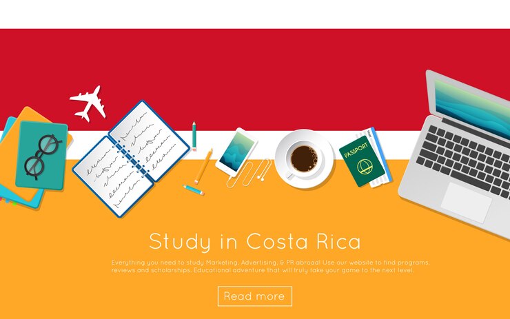 Vector estudie en costa rica el concepto para su banner web