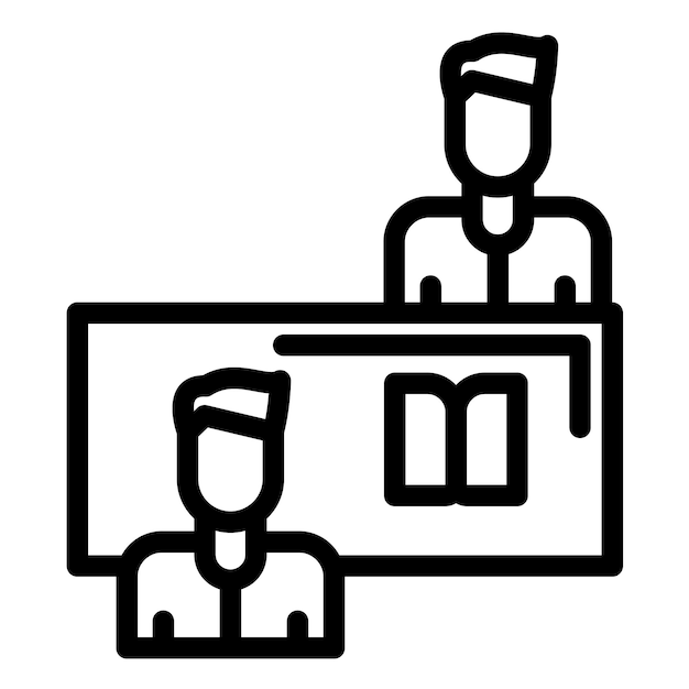 Estudio Amigos ilustración del icono vectorial del conjunto de iconos de Amistad