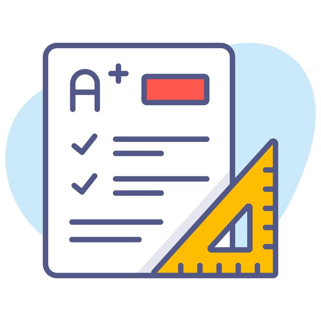 Estudio de aprendizaje de educación Conceptos modernos de diseño plano Concepto de ilustración vectorial de calidad premium