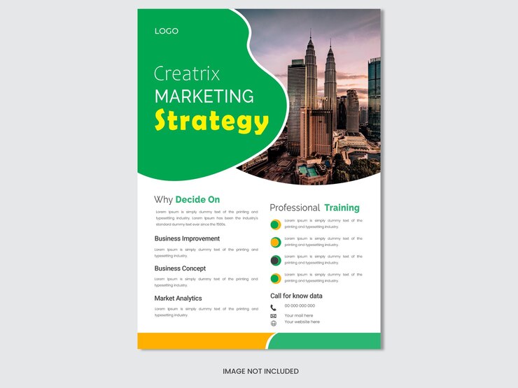 Estudio digital y diseño de folletos de marketing