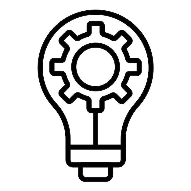 Estudio de diseño vectorial Estilo de icono de innovación