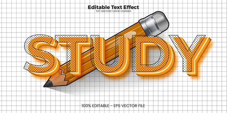 Vector estudio del efecto de texto editable en el estilo de tendencia moderna