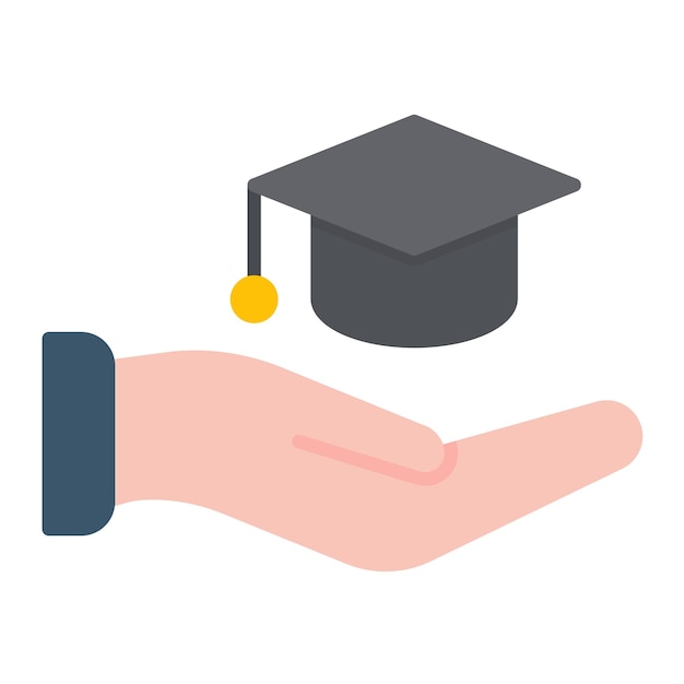 Estudio del estilo de la ilustración vectorial de la mano