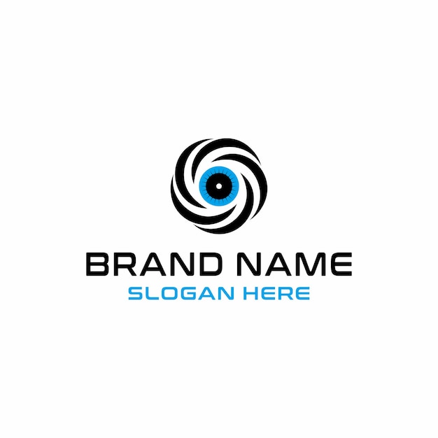 Estudio de fotografía moderno logo Vector