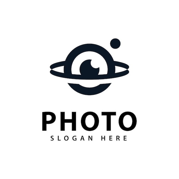 Estudio de fotos sencillo plantilla de diseño de logotipo