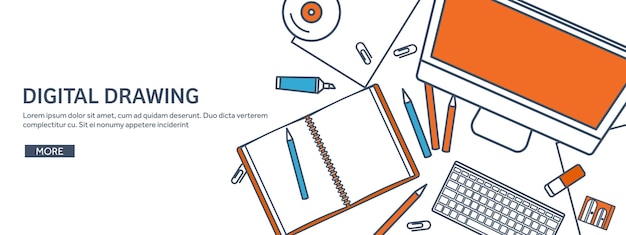 Estudio de ilustración vectorial y educación de estilo plano de conocimiento de información de aprendizaje escolar