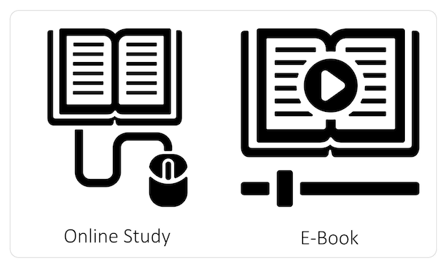 Estudio en línea y libro electrónico