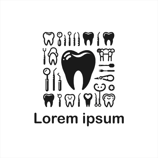 un estudio de logotipo dental
