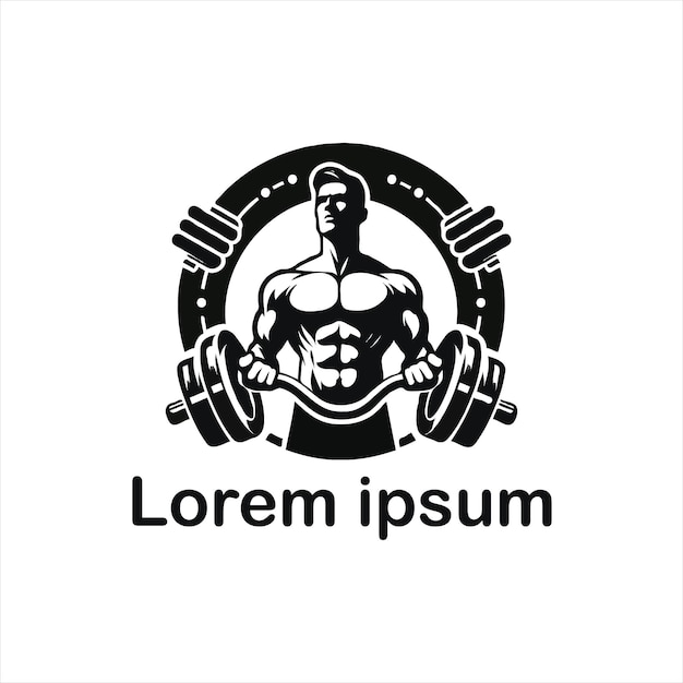 un estudio de logotipo de fitness