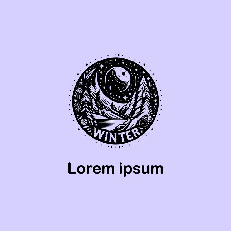 un estudio de logotipo de invierno