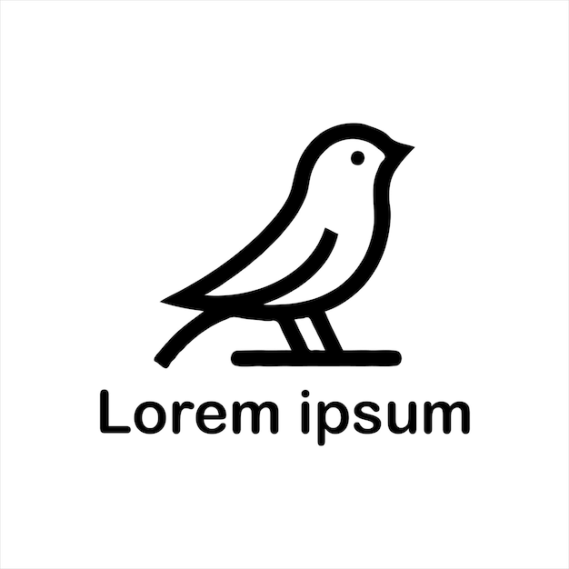 un estudio de logotipo de pájaro